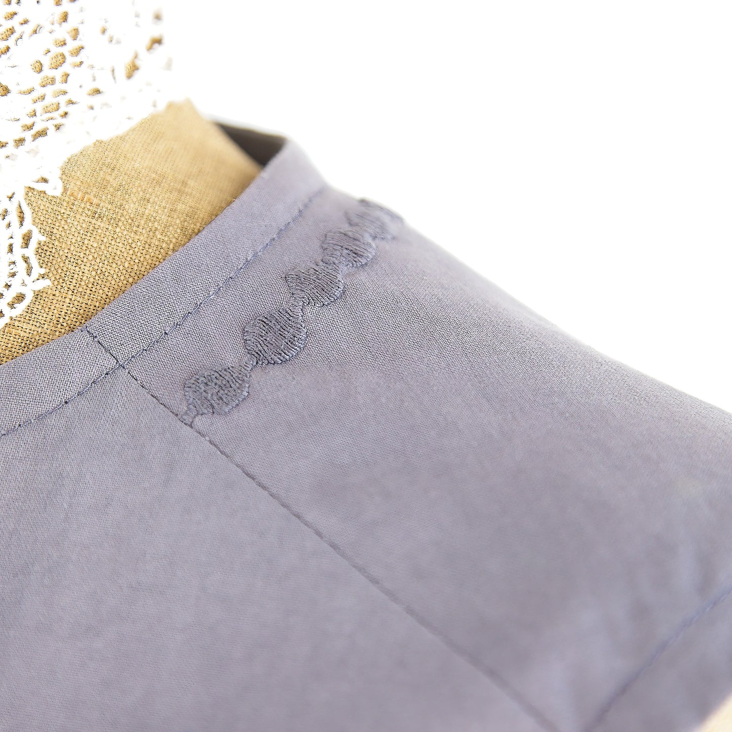 Sleeveless Top: hand dyed vintage embroidered cotton