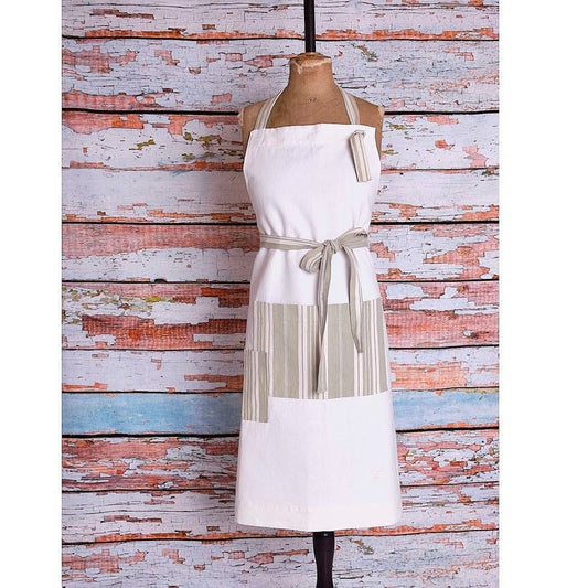 Large Vintage French Linen Apron: Chef, Baking, Gardening